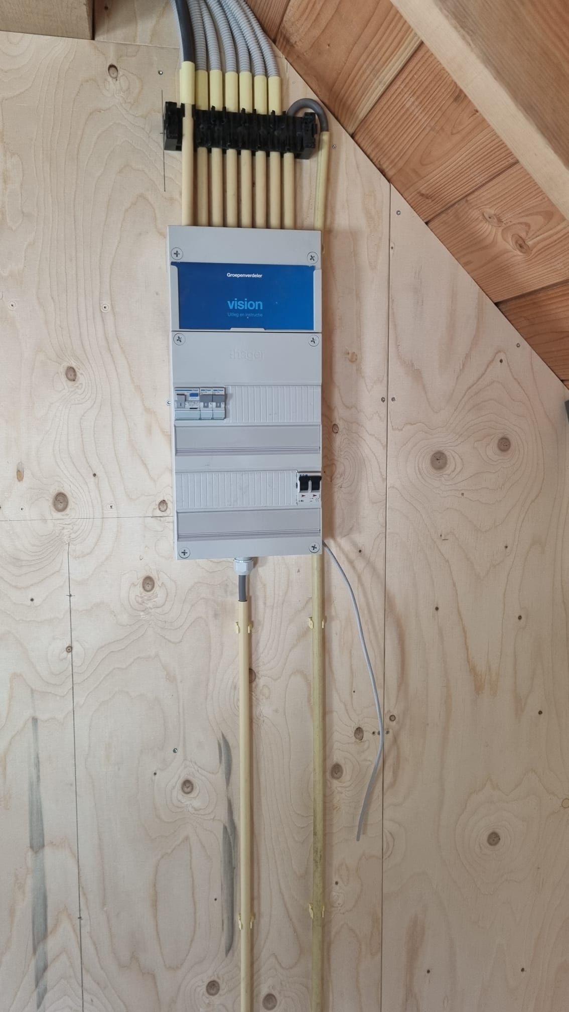 Meterkast nieuwbouw schuur