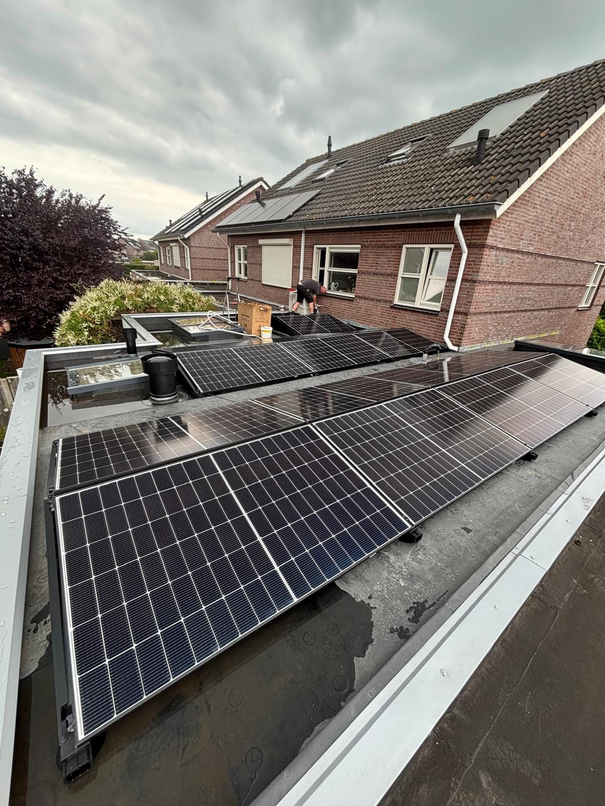 Elektra installatie nieuwbouw met zonnepanelen